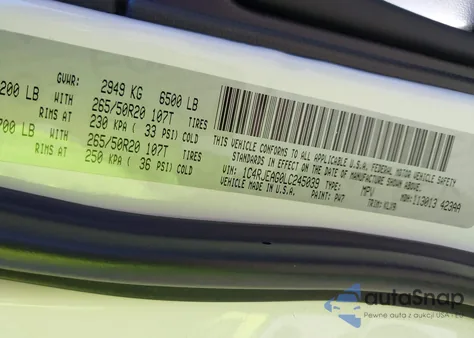 2020 Jeep Grand Cherokee Altitude 4X2 from USA, damaged, VIN 1C4RJEAG0LC245039